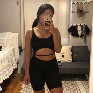 PrettyLittleThing Black Romper